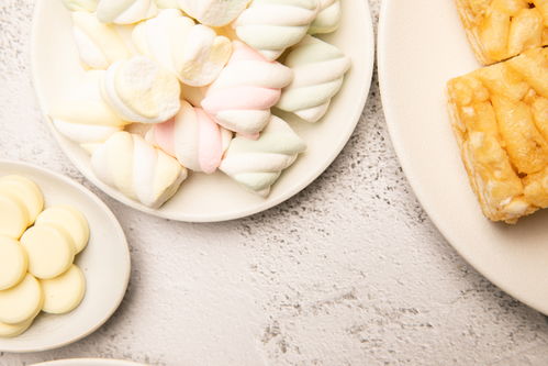 棉花糖零食休闲食品美食摄影图 摄影